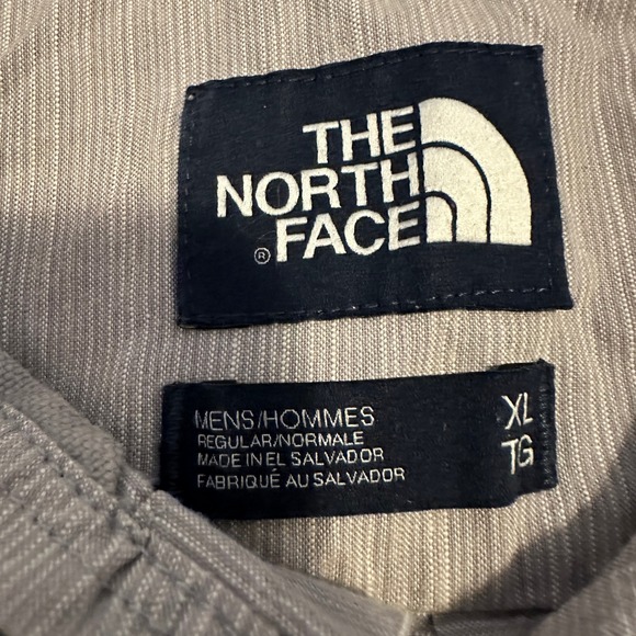 The North Face Casual Button Up Shirt Collared Short Sleeve Gray Mens Size XL - Picture 7 of 13